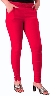 Any Fashion Red Jegging(Solid)