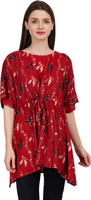ART OF CLOTHING Printed Rayon Women Kaftan
