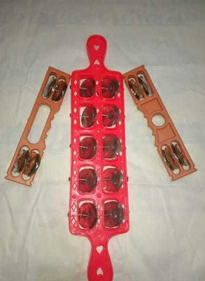 Radha PACK OF 1 RED MANJIRA/ PACK OF 1 KARTAL Kartal Instrument