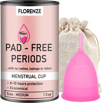 FLORENZE Medium Reusable Menstrual Cup(Pack of 1)