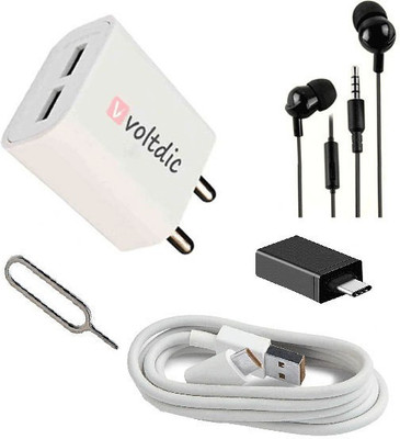VOLTDIC Wall Charger Accessory Combo for OPPO Reno, OPPO Reno 2, OPPO Reno 10x, Zoom Edition, OPPO Reno 2F, OPPO Reno 2Z, OPPO Reno 3(Multicolor)