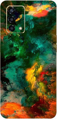 BUGGU Oppo F19s Mobile Skin(Ultra Super Multicolor Clouds Skin With High Matte Finish.)