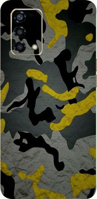 BUGGU Oppo F19s Mobile Skin(Ultra Super Camouflage DMilitary Yellow Skin With High Matte Finish.)