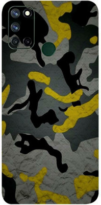 LAMHA Realme C17 Mobile Skin(Ultra Super Camouflage Military Yellow High Matte Finish.,.)