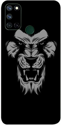 LAMHA Realme C17 Mobile Skin(Ultra Super Black Lion High Matte Finish.)