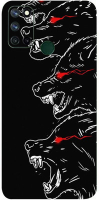 LAMHA Realme C17 Mobile Skin(Ultra Super Angry Wolf High Matte Finish.)