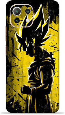 OggyBaba Xiaomi 11 Lite NE, Skin guard, An elegant Mobile Skin(Yellow goku Multicolor Skin With Ultra Matte Finish)