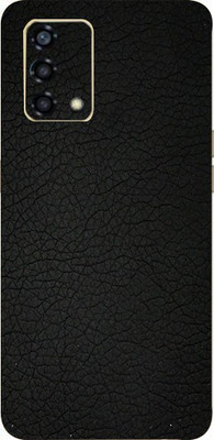 BUGGU Oppo F19s Mobile Skin(Ultra Super Coal Black Leather Skin With High Matte Finish.)