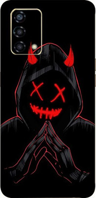 BUGGU Oppo F19s, Oppo F19s, oppo f19s Mobile Skin(Ultra Super Smiling Black Devil Skin With High Mattte Finish.)
