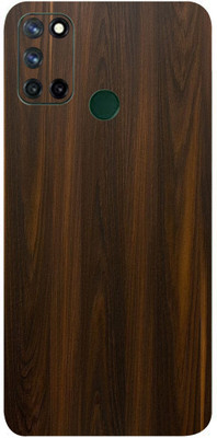 BUGGU Realme C17 Mobile Skin(Ultra Super Mahogany Wood Skin With High Matte Finish.)