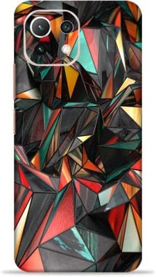 WeCre8 Skin's Xiaomi 11 Lite Ne 5g, Polygon Red Mobile Skin(Multicolor)