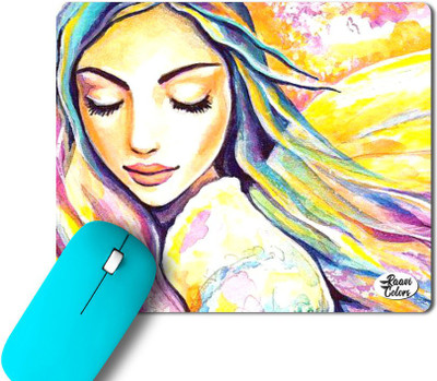 Raavi colors Cartoon Printed Non-Slippery Rubber base Rectangle Non Slip Base Mousepad(Multicolor)