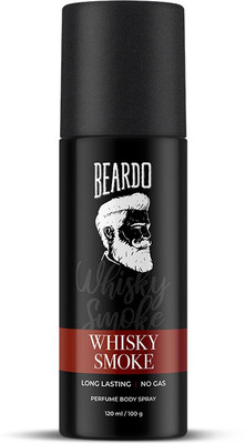 BEARDO Whisky Smoke Perfume Body Spray| No Gas | Long Lasting Deodorant Spray – For Men