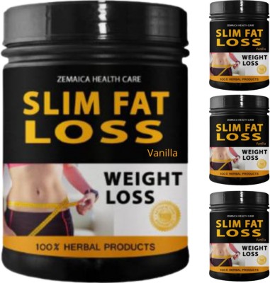 Hindustan Ayurveda Slim Fat Loss, Body Slim Medicine, Loss Weight, Flavor Vanilla, Pack of 4 Whey Protein(400 g, Vanilla)