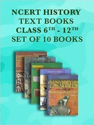 NCERT History Books Set Of Class -6 To 12Th Set For UPSC Exams (English Medium) (Paperback Binding, NCERT)(Paperback, National Council of Educational Research and Training)