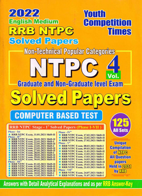 RRB NTPC SOLVED PAPERS (Volume-4) English Medium(Paperback, YCT)