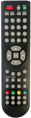 BhalTech UNI-61 LED LCD Smart TV Universal Compatible for Crown Remote Controller(Black)
