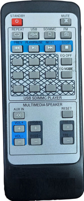 Ehop Home Theater System Remote Control Compatible for x USB SD/MMC Player IBELL Remote Controller(Black)