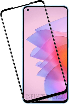 MaxR Edge To Edge Tempered Glass for Oppo Reno7 5G(Pack of 1)