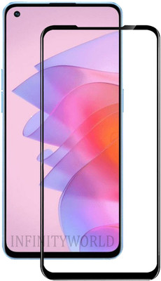 INFINITYWORLD Edge To Edge Tempered Glass for Oppo Reno7 5G(Pack of 1)
