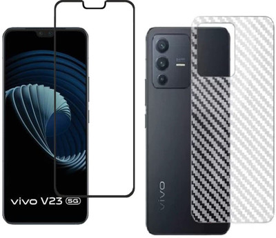 Bai and kaka Front and Back Tempered Glass for Vivo V23 5G(Pack of 1)