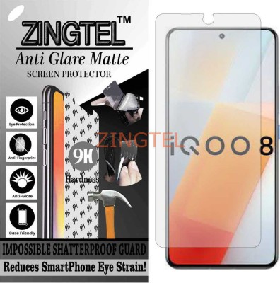 ZINGTEL Impossible Screen Guard for VIVO IQOO 8 5G (Matte Finish)(Pack of 1)