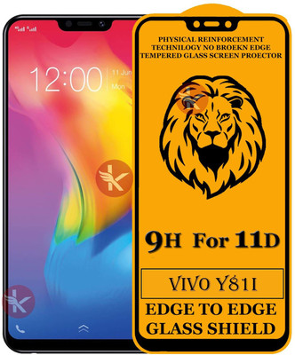 Kreatick Edge To Edge Tempered Glass for VIVO-Y81I(Pack of 1)