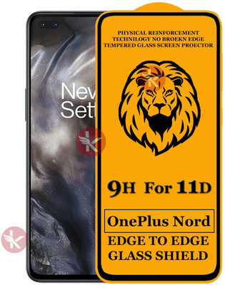 Kreatick Edge To Edge Tempered Glass for ONEPLUS NORD(Pack of 1)