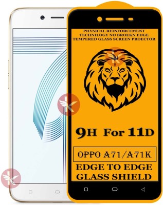 Kreatick Edge To Edge Tempered Glass for Oppo A71(Pack of 1)