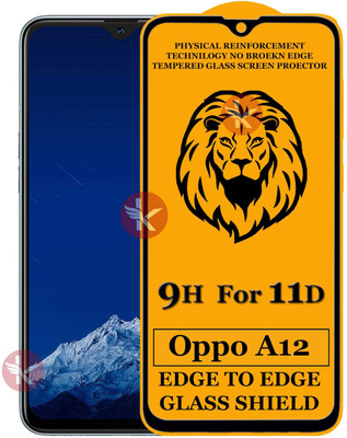 Kreatick Edge To Edge Tempered Glass for OPPO-A12(Pack of 1)