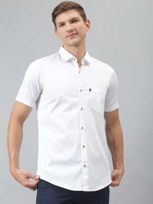 THOMAS SCOTT Men Solid Casual White Shirt