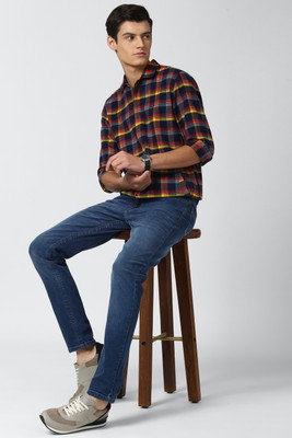 PETER ENGLAND Men Checkered Casual Multicolor Shirt