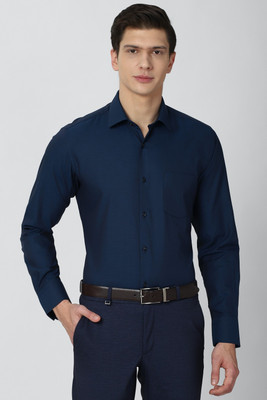 KALP CRAZE Men Color Block Casual Dark Blue Shirt