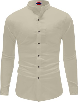 Paul Jordan Men Washed Casual Silver Shirt