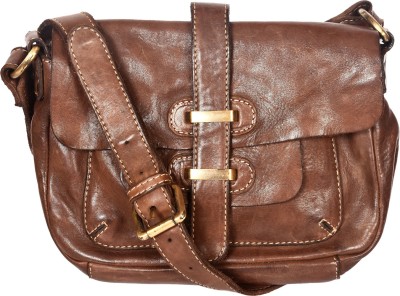 Leatherman Fashion Brown Sling Bag Genuine Leather Brown Women Sling Bag 2023