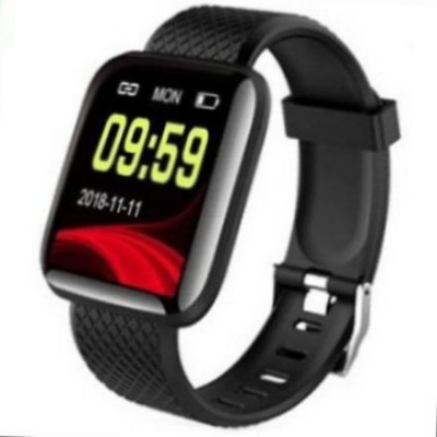 Amit Enterprises ID116 SMART BLUETOOTH BRACELET WITH SENSOR Smartwatch(Black Strap, Free size)