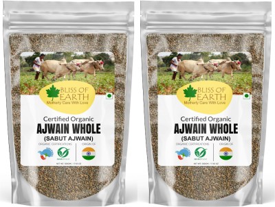 Bliss of Earth Certified Organic Ajwain / Carom Seeds / For weight loss, Health & Cooking(2 x 0.5 kg)