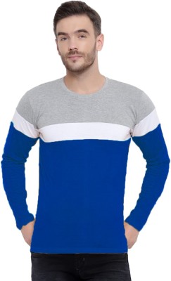 Devilson Striped Men Round Neck Multicolor T-Shirt