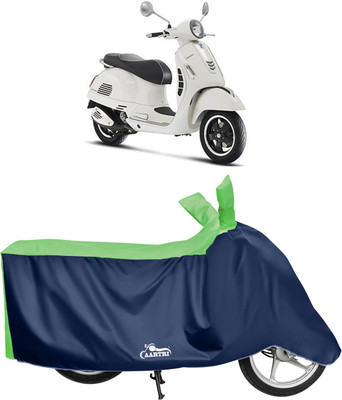 DROHAR Waterproof Two Wheeler Cover for Vespa(GTS 300 BS6, Green)