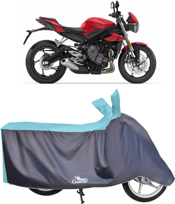 DROHAR Waterproof Two Wheeler Cover for Triumph(Street Triple RS, Blue)