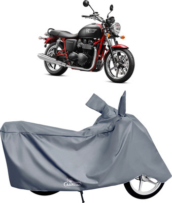 XAFO Waterproof Two Wheeler Cover for Triumph(Bonneville T120 Black BS6, Grey)