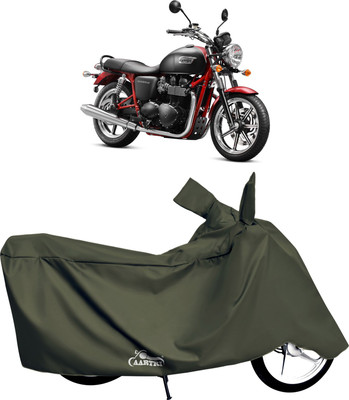 DROHAR Waterproof Two Wheeler Cover for Triumph(Bonneville T120 Black BS6, Green)