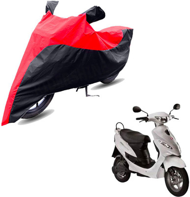 RiderShine Two Wheeler Cover for Hero(Electric E-Sprint, Black, Red)