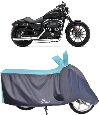 DROHAR Waterproof Two Wheeler Cover for Harley Davidson(Iron 883, Blue)