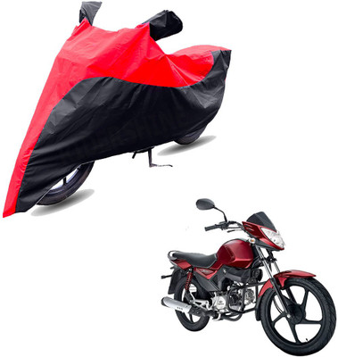 RiderShine Two Wheeler Cover for Mahindra(Stallio, Black, Red)