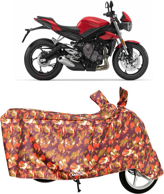 DROHAR Waterproof Two Wheeler Cover for Triumph(Street Triple RS, Multicolor)