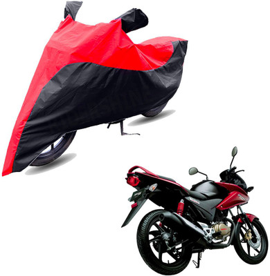 RiderShine Two Wheeler Cover for Honda(CBF Stunner, Black, Red)