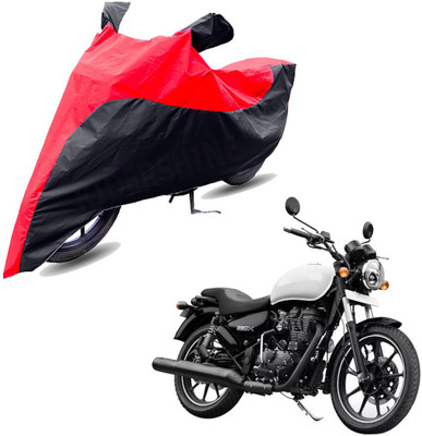 RiderShine Two Wheeler Cover for Royal Enfield(Thunderbird 350, Black, Red)
