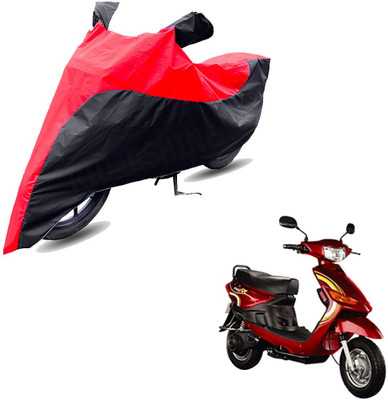 RiderShine Two Wheeler Cover for Indus(Yo Spark, Black, Red)