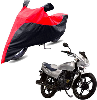 RiderShine Two Wheeler Cover for LML(Freedom Prima, Black, Red)